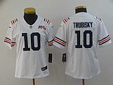 Women Nike Bears 10 Mitchell Trubisky White 2019 100th Season Alternate Classic Vapor Untouchable Limited Jersey,baseball caps,new era cap wholesale,wholesale hats